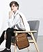 Ibagbar Men's Vintage Canvas Shoulder Everyday Bag Brown