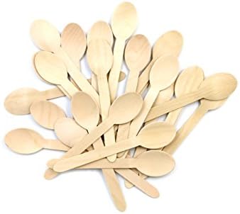Coobl Wooden Spoons - Disposable Wood Cutlery Silverware (200)