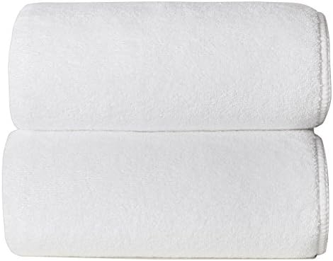 Graccioza Spa Sponge Wash Cloths (12" x 12") (2-pack) - White - Made in Portugal, 650-GSM, Low Twist 100% Superior Combed Cotton Terry