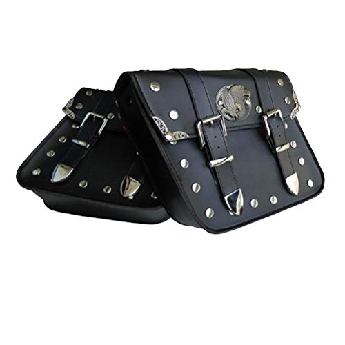 image for Takuey New 2 x Universal Motorcycle Saddlebags Waterproof Motorbike Si