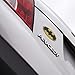 Fan Emblems DC Comics Heroes and Villains Domed Chrome Decal - Classic Logos (Classic Batman Logo (Black-Yellow))