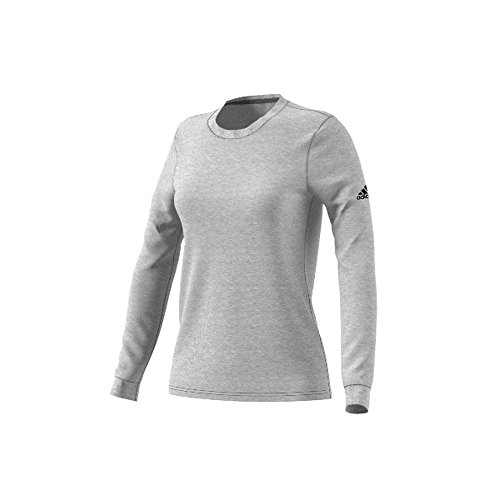 Adidas Go To Performance Long Sleeve Tee Womens Training XL Medium Grey Heather