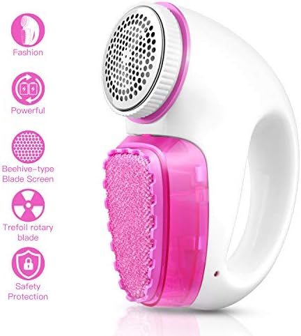 Lint remover fabric shaver lint Shaver - Portable with USB charging cord removeable,sweater shaver for Clothes Bobbles,fluff,fuzz,balls