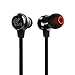 SoundPEATS In-Ear Headphones Ergonomic Comfort-Fit Earphones Stereo Earbud Headphones with Microphone (Noise Cancelling, Metal Housing, Flat Cable, In-line Control) - M20 Black