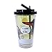 Silver Buffalo PT1184 Universal The Secret Life of Pets Buddy Plastic Cold Cup with Flip Straw, 16-Ounces