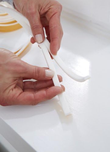 tesa INSULATION Weatherstrip, Sealing Tape M, Foam Sealant for Insulating gaps in the home Self-adhesive, White - Image 5