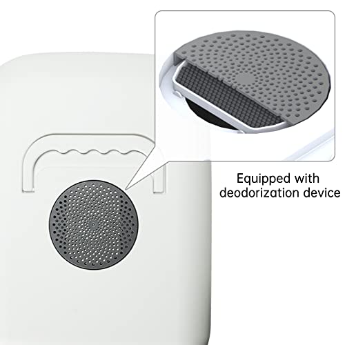 Cat Litter Box with Lid,Top Entry Kitty Sifting Litter Box Kitten Toilet for 10lb Cats,Enclosure