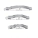 abcGoodefg Euro Modern Bling Grind Arenaceous Rhinestone Crystal Cabinet Handle Pulls Knobs, 7.8