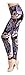 VIV Collection Plus Size Print Fashion Leggings, Purple White Paisley