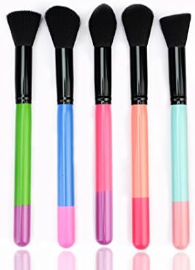 WSDdreammaker New Mini 5Pcs Makeup Brush Set Professional Cosmetics Tools Blush Eyeshadow Eye Lipstick Makeup Brushes