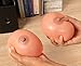 Stress Ball - 2-Pack Boobs Stress Reliever Ball, Fake Breasts Toy Squeeze Ball, Novelty Gag Gift, 4 x 3.5 x 4 Inches