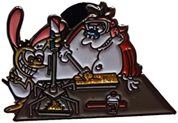 Ren and Stimpy Open Blast Enameled Hat Pin by Roilty