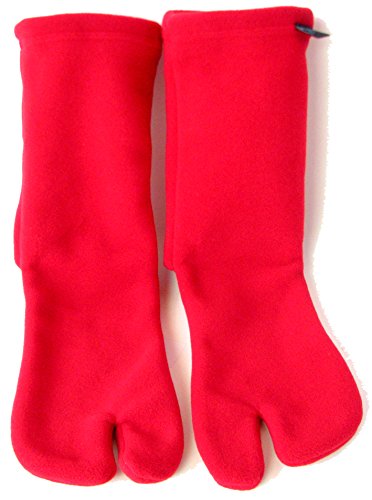 Polar Feet Adults' Tabi Socks Red L
