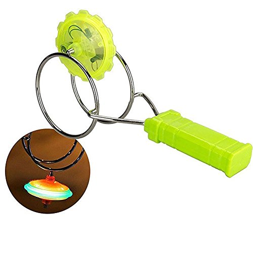 Riroad Fun Gyro Wheel Handheld Lightup Rail Twirler