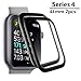 [2-Pack] Apple Watch Serie 4 44mm Screen Protector, [9H Hardness] [Anti-Scratches] [Anti-Fingerprint] Tempered Glass Screen Protector Film Compatible Watch Serie 4 44mm [Black]