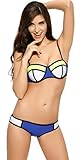 Ebuddy 2015 Colour Block Wet Suit Neoprene Bikini Swimsuit