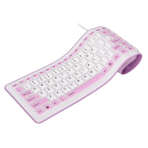 Heayzoki Roll Up Keyboard Foldable Silicone Keyboard