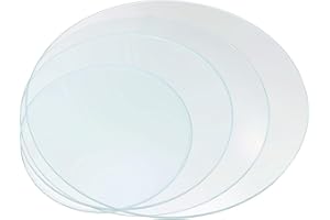 BUTIFULSIC 4pcs Thickened Watch Glass Set 60mm-100mm Evaporating Dish Covers Laboratory Glassware for Chemistry