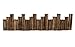 FOREVER BAMBOO Black Bamboo Garden Border Flower Bed Edging 1.25 in D x 96 in L
