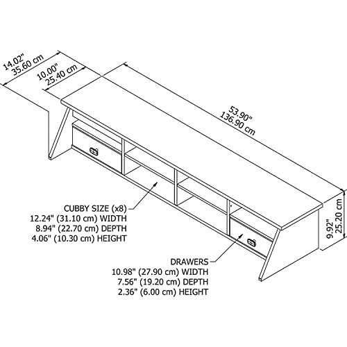 Bush Furniture Broadview Desktop Organizer in Pure White Pricepulse