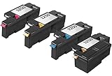 Limeink 4 Pack Compatible 1250 1250c High Yield Toner Cartridges (1 Black, 1 Cyan, 1 Magenta, 1 Yellow) For Laser Printers 1250c 1350cnw 1355cn 1355w 1355cnw C1760nw C1765nf C1765nfw
