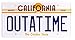 ASVP Shop Outatime License Plate for Delorean Movie Prop Merchandise Memorabilia