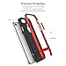 iPhone 7 Plus Case, ROCK [Royce] - Black & Red [Ultra Thin][Heavy Duty][Metal Texture Side Buttons][Dual Layered][Slim Fit][Hard PC + Soft TPU] For Apple iPhone 7 Plus