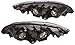Spec-D Tuning 2LH-CV04JM-RS Honda Civic 2/4Dr Dx Lx Ex Crystal Jdm Black Headlights Lamps Pair