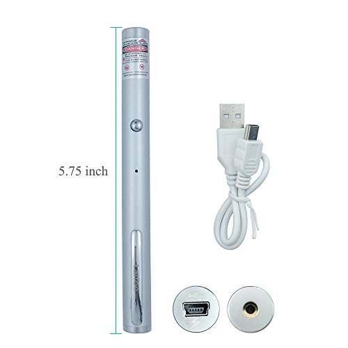 Laifoo USB Rechargeable Cat Toys Interactive LED Light Pointer For Cats Catch Teasing Scratching Training