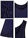 ROMWE Women's Casual T-Shirt Sleeveless Swing Dress Tunic Tank Top Dresses Navy XXL