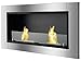 Ignis Lata Recessed Ventless Ethanol Fireplace with Glass