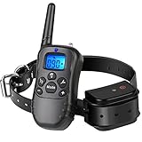 Dog Training Collar with Remote Control 100% Waterproof Rechargeable 900 ft No Bark Collar for Small Medium Large Dogs Beep Vibration Electric Dog Shock Collar