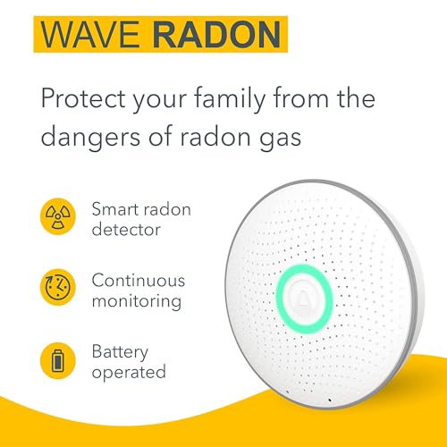 Airthings 2950 Wave Radon - Smart Radon Detector with Humidity & Temperature Sensor – Easy-to-Use – Accurate – No Lab Fees – Battery Operated - Free App - View 2