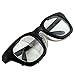 TITUS G12 Retro Style Safety Glasses Soft Folding Stainless Steel Mesh OR Color Matched Side Shield (Transparent Frame/Smoke Lens, Glasses Only)