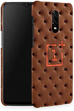 Qrioh Printed Designer Matte Hard Case Back Cover for OnePlus 6T - Printed Biscuit Texture