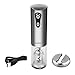 Electric Wine Bottle Opener with Foil Cutter, CUSIBOX Stainless Steel Electric Wine Bottle Opener with USB Charging Cable