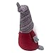 GMOEGEFT Scandinavian Christmas Gnome Plush, Swedish Tomte, Nordic Santa Gnome, Holiday Home Decoration Birthday Gift, 17 Inches (Grey with Red Dots Stand)