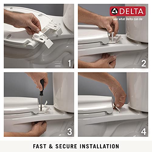 Delta Faucet Wycliffe Slow Close Elongated Toilet Seat with NonSlip