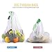 Reusable Produce Bags, Lavinrose Reusable Mesh Produce Bags with Drawstring & Tare Weight Tags, Durable Overlock-Stitched Strength, See-Through & Washable Storage Bags, Set of 15