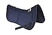 ECP All Purpose Diamond Quilted Cotton English Half Saddle Pad Therapeutic Contoured Correction Support Memory Foam Pockets for Dressage, Jumping, Riding, Training, Eventing, Showing