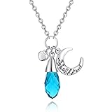 Birthstone Charm Pendant Necklace 