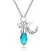 Birthstone Charm Pendant Necklace 