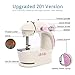 dilib Mini Sewing Machine with Extension Table - Double Speed Portable Electric Sew Machine with Foot Pedal - Upgrade 201 Version for Kids, Beginners, Travel Use