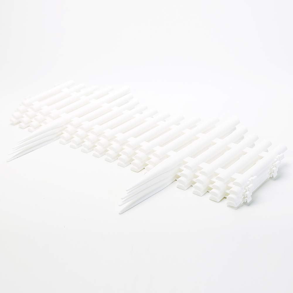 Sungmor Pack of 4 Garden Picket Fence,96 Inch Plastic White Edgings,Grass Lawn Flowerbeds Plant Borders,Landscape Path Panels - Image 5