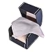 Valyria Watch Box Small 1 Mens Black Leather Display Glass Top Jewelry Case Organizer