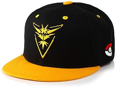 Cosplaylife Pokemon Go Valor Mystic Instinct Team Embroidered Snapback Caps