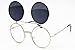 V137-vp Flip up /Out Round Metal Sunglasses 2