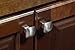 CKP #2844 Brand 1-3/16 in. (30mm) Rounded Square Knob, Brushed Nickel - 25 Pack