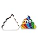 Unicorn Poop Cookie Cutter - Create Your Own Magical Rainbow Unicorn Colored Poo Shaped Cookies with Your Favorite Recipes (3 inches, Stainless Steel)