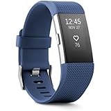 Fitbit Charge 2 Heart Rate + Fitness Wristband, Blue, Small (US Version)